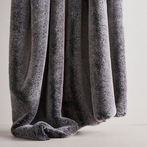 West Elm Faux Fur Throw - Chinchilla Slate - 60''x80''
